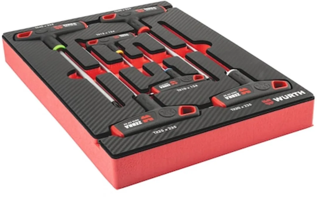 Würth T-greep Schroevendraaierset TX 4.4.1