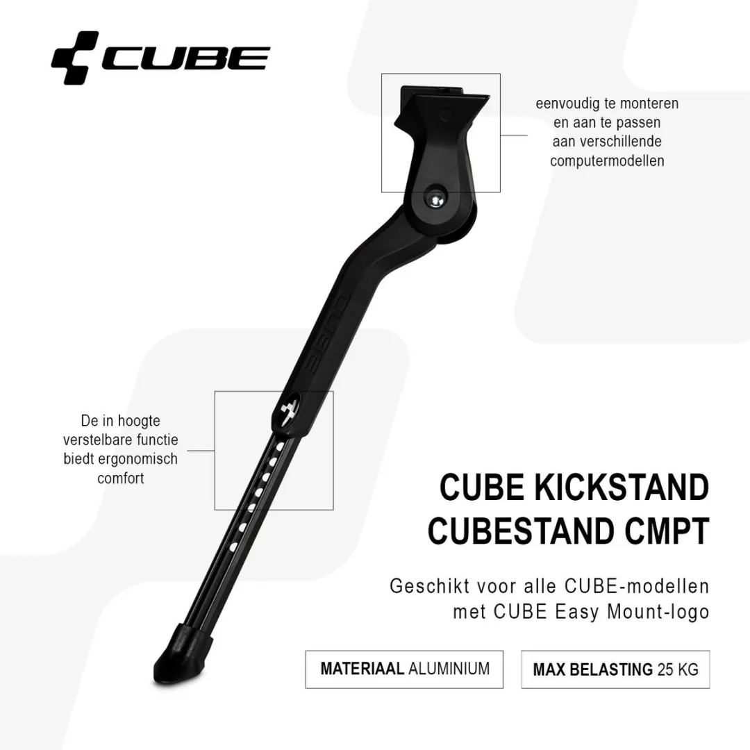 Cube Kickstand Cubestand CMPT Fietsstandaard - 26 Inch - Zwart