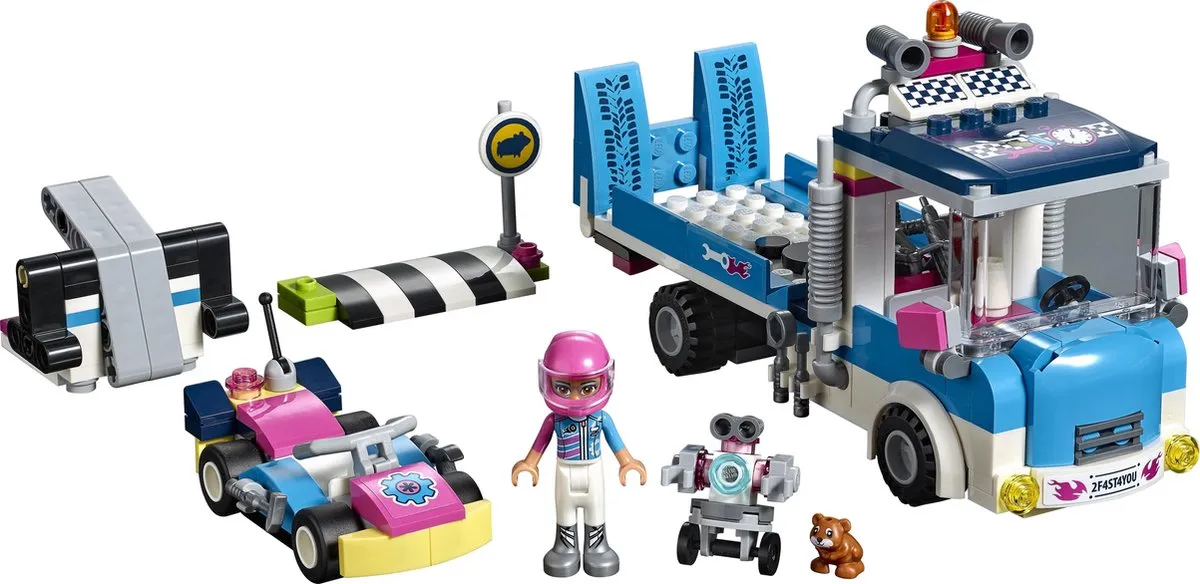 LEGO Friends Kart Onderhouds- en Reparatietruck 41348 - Paars