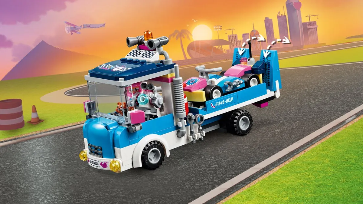 LEGO Friends Kart Onderhouds- en Reparatietruck 41348 - Paars - afbeelding 6 van 6