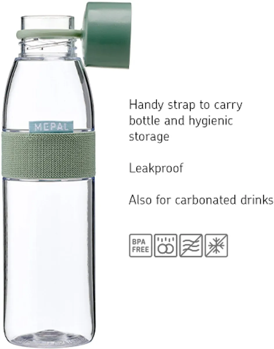 Mepal Waterfles 500ml Ellipse Nordic Blue