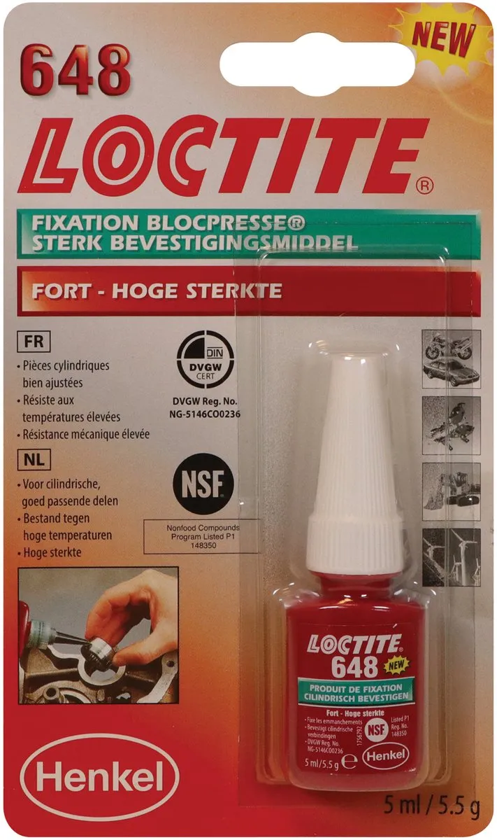 Loctite 232668 Borgmiddel Hoge Sterkte 5ml - Groen