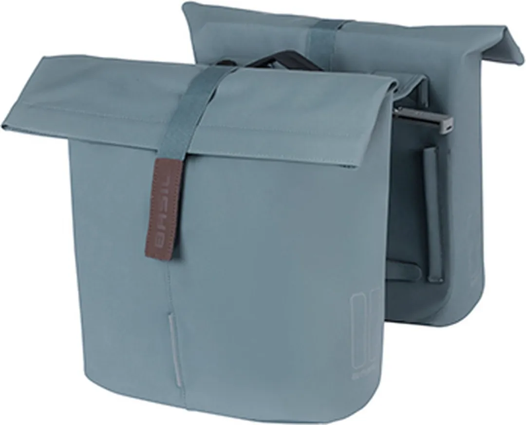 Basil City Dubbele Fietstas 32L - Graphite Blue - afbeelding 2 van 6