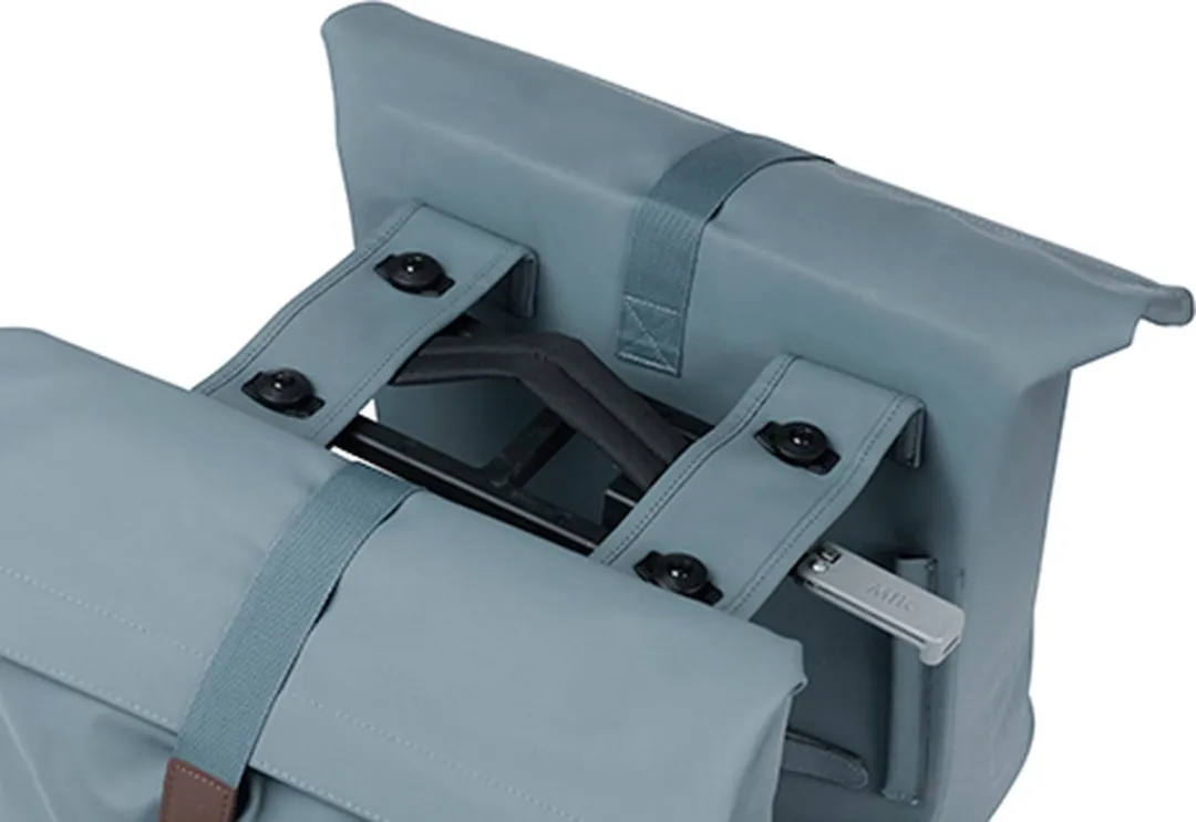 Basil City Dubbele Fietstas 32L - Graphite Blue - afbeelding 6 van 6