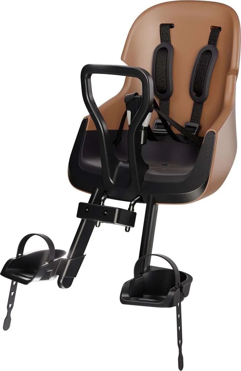 Bobike Exclusive Evolve Mini Voorste Kinderzitje - Bruin - Max 15 kg