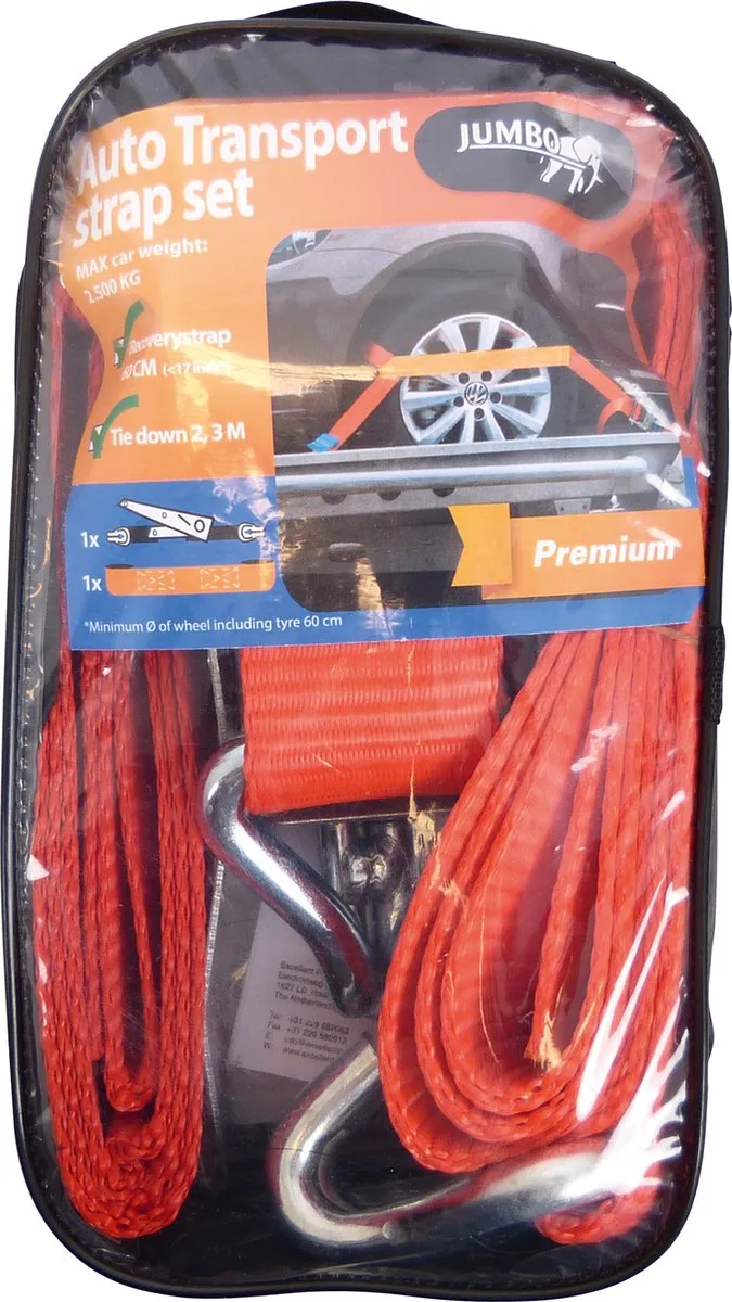 Jumbo Spanband 60cm Nylon/ABS - Rood