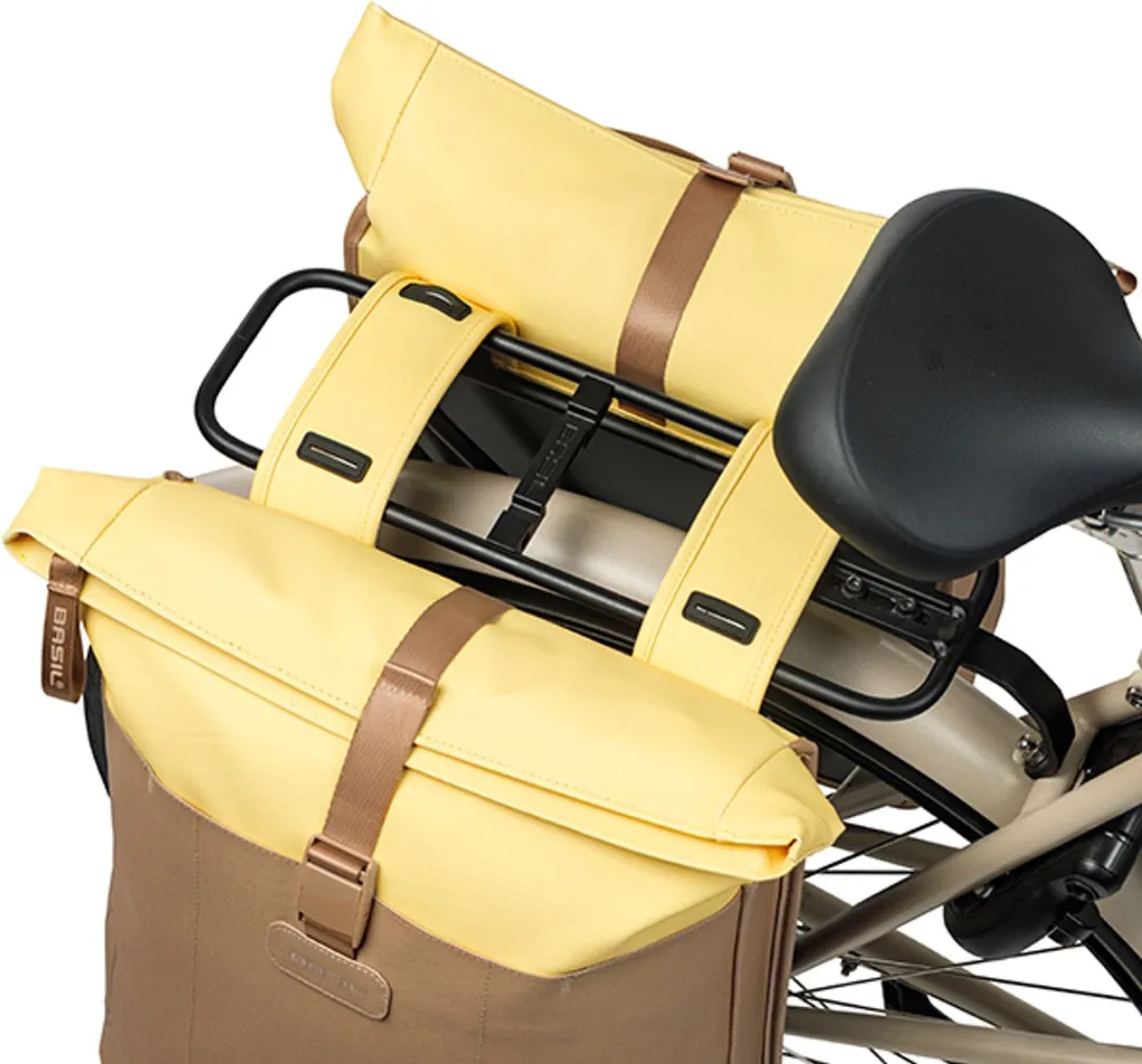 Basil Vive Dubbele Fietstas 35L - Geel