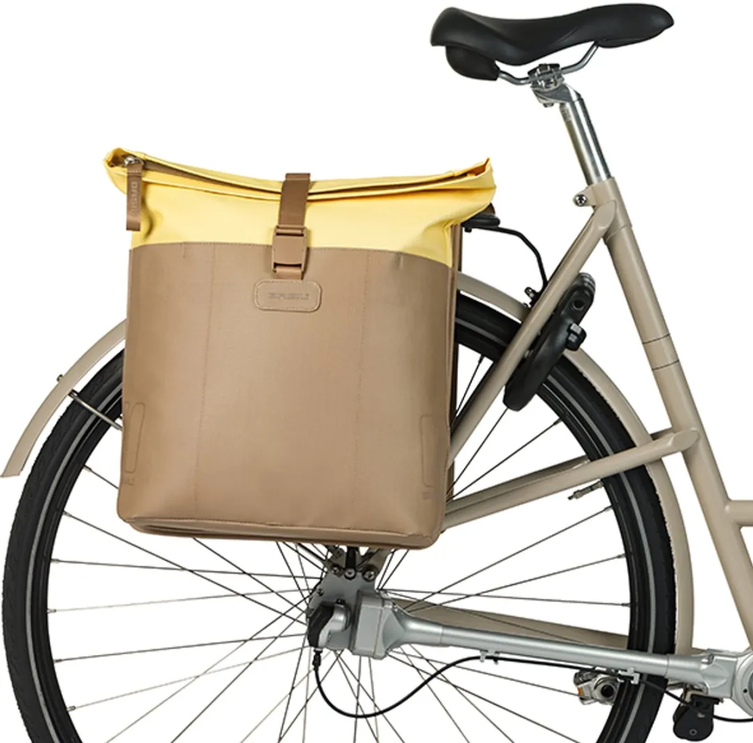 Basil Vive Dubbele Fietstas 35L - Geel - afbeelding 6 van 6