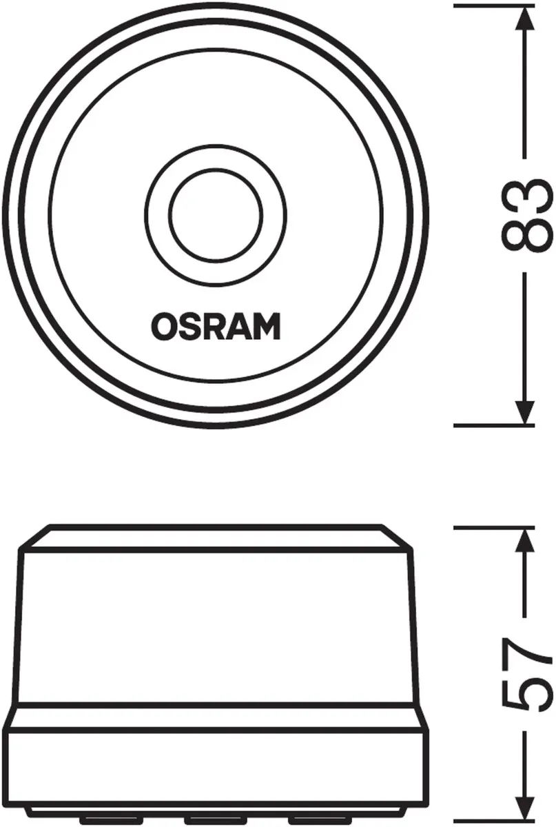 Osram LED Zwaailamp 6W - Oranje - 12V-24V