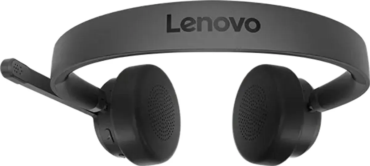 Lenovo Wireless VoIP On Ear headset Computer Bluetooth Stereo Zwart Ruisonderdrukking (microfoon) Headset, Microfoon ui