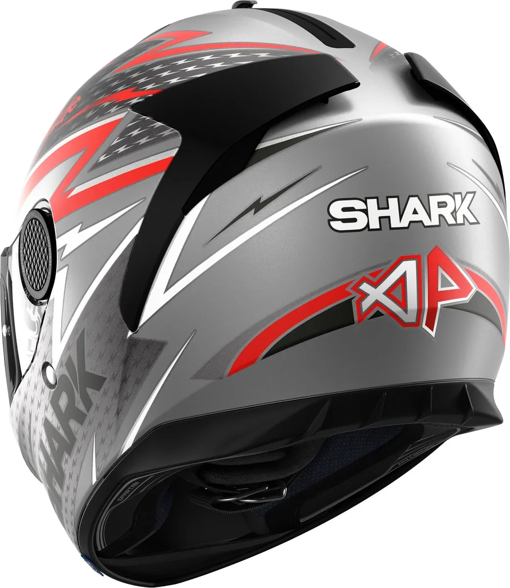 Shark Spartan 1.2 Motorhelm - Mat Antraciet Rood - Maat XL