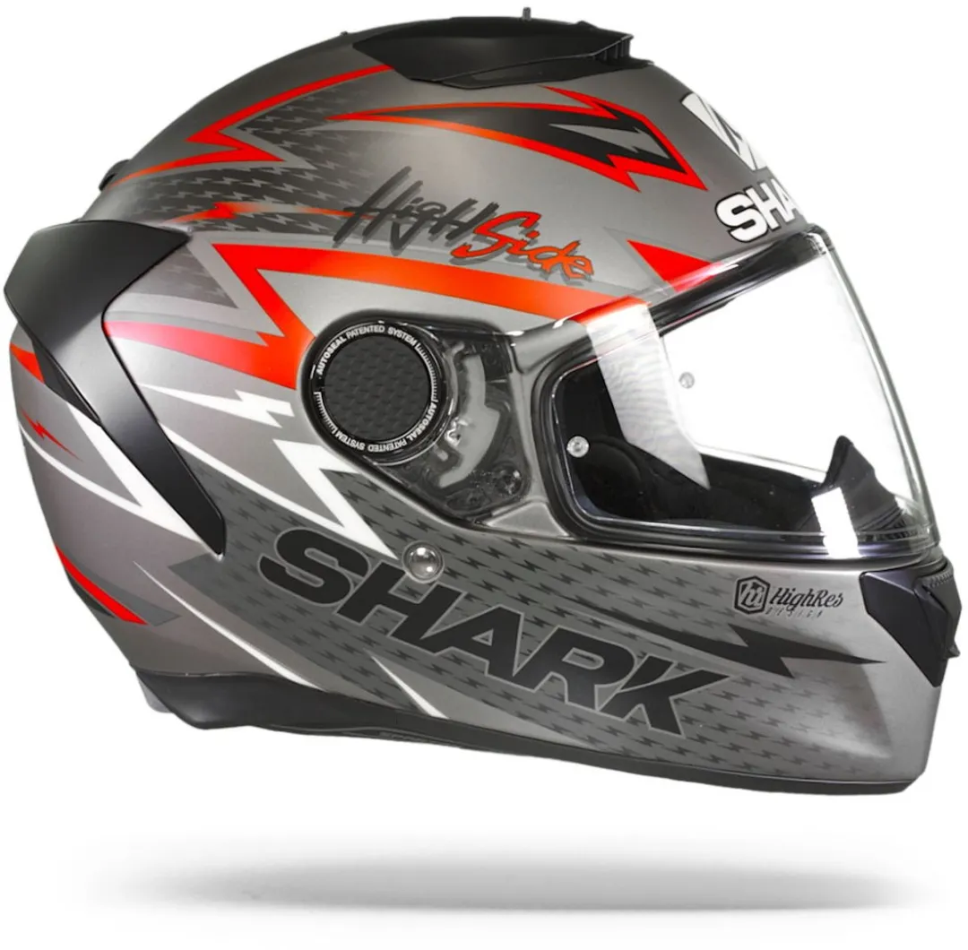 Shark Spartan 1.2 Motorhelm - Mat Antraciet Rood - Maat XL - afbeelding 6 van 6