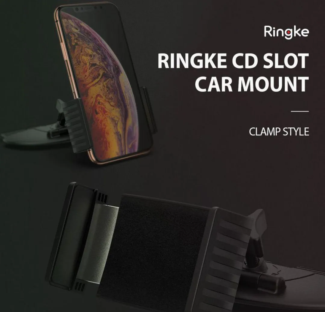 Ringke CD-Speler Houder Clamp - Zwart