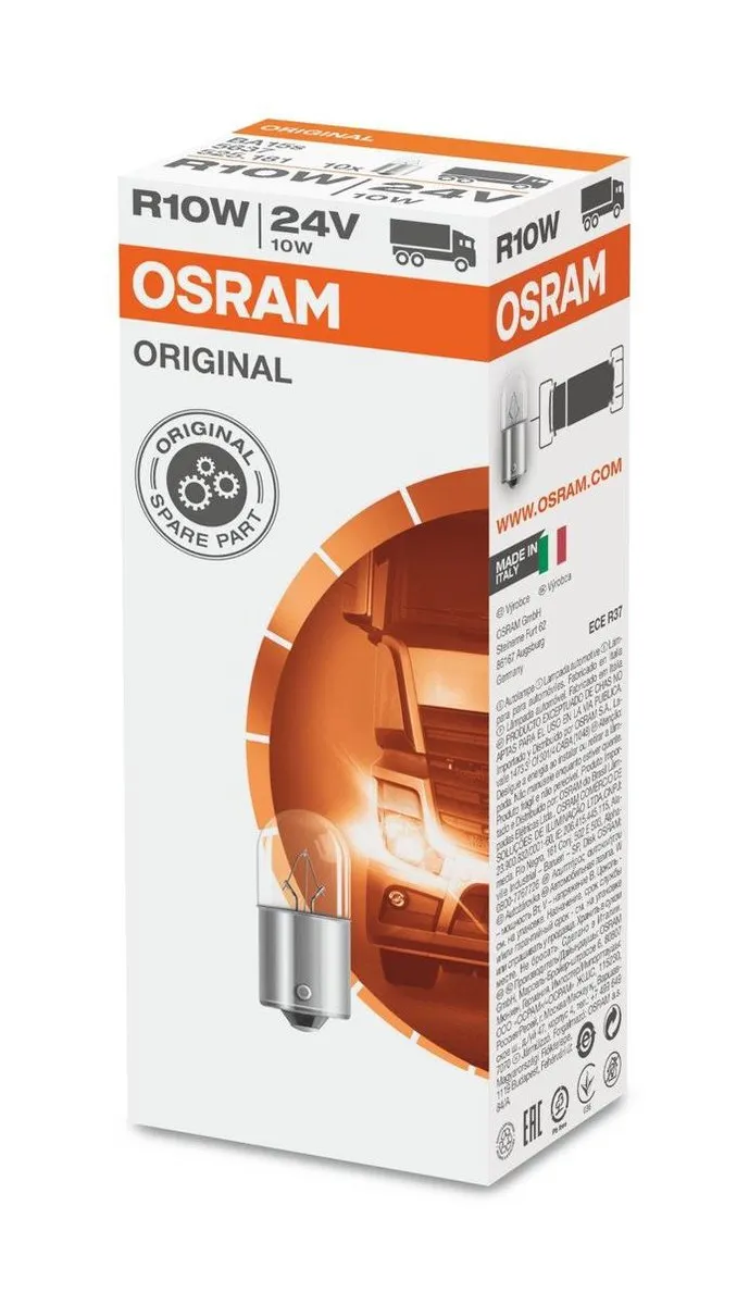 Osram OS5637-02B Gloeilamp 10W 24V - Vrachtwagen