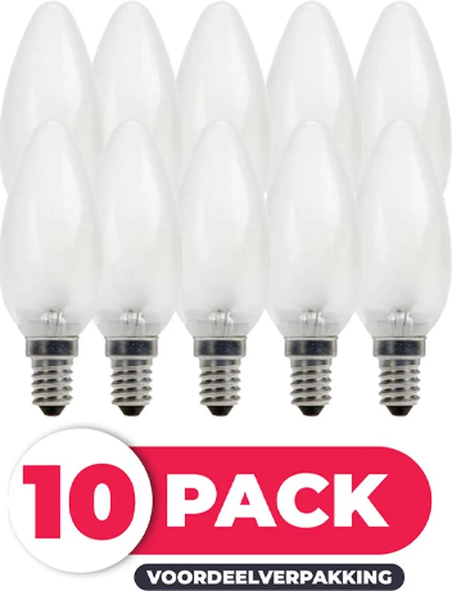 Philips Kaarslamp E14 60W 2700K - 10 Stuks