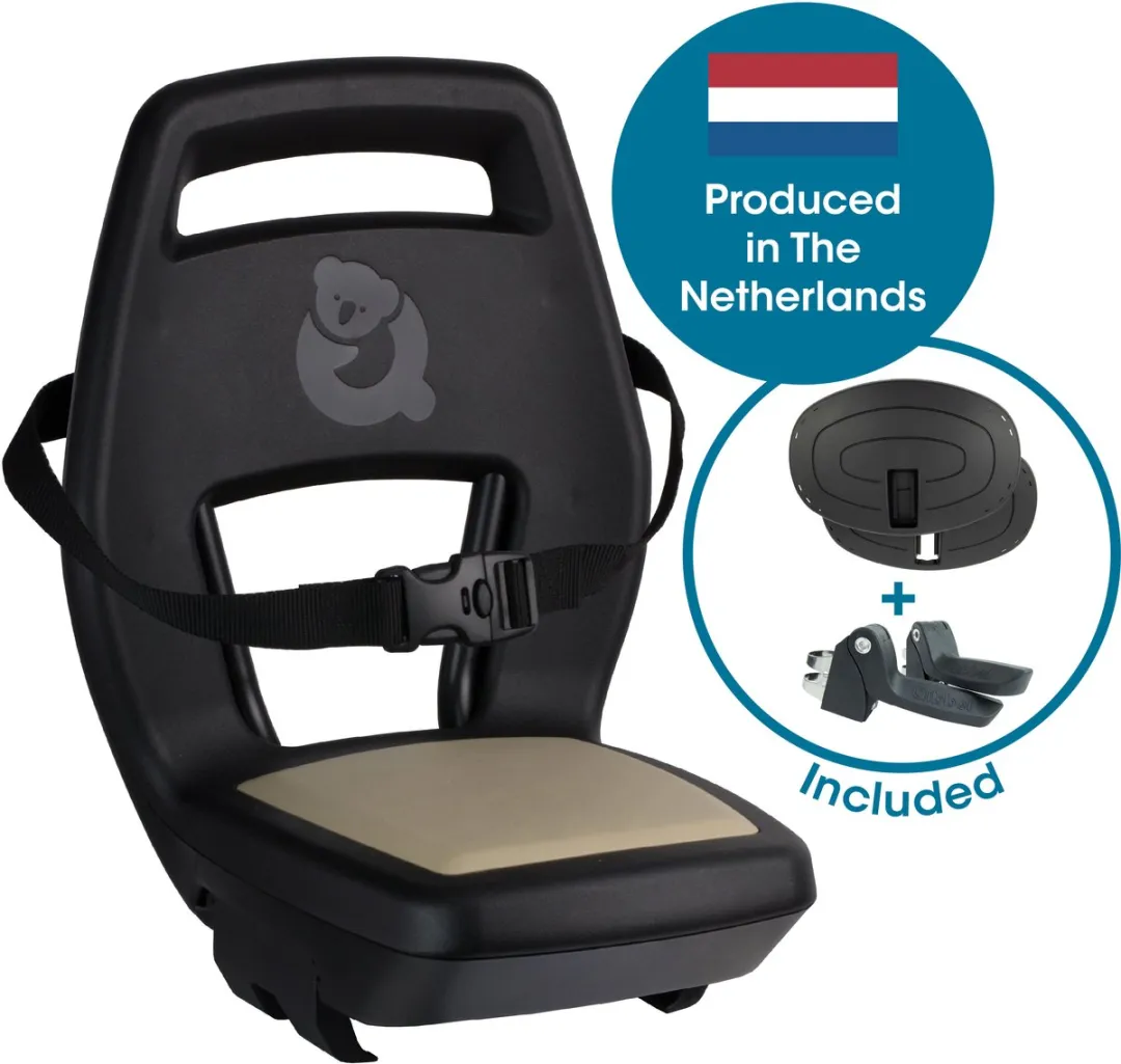 Qibbel Junior 6+ Fietsstoeltje - Khaki