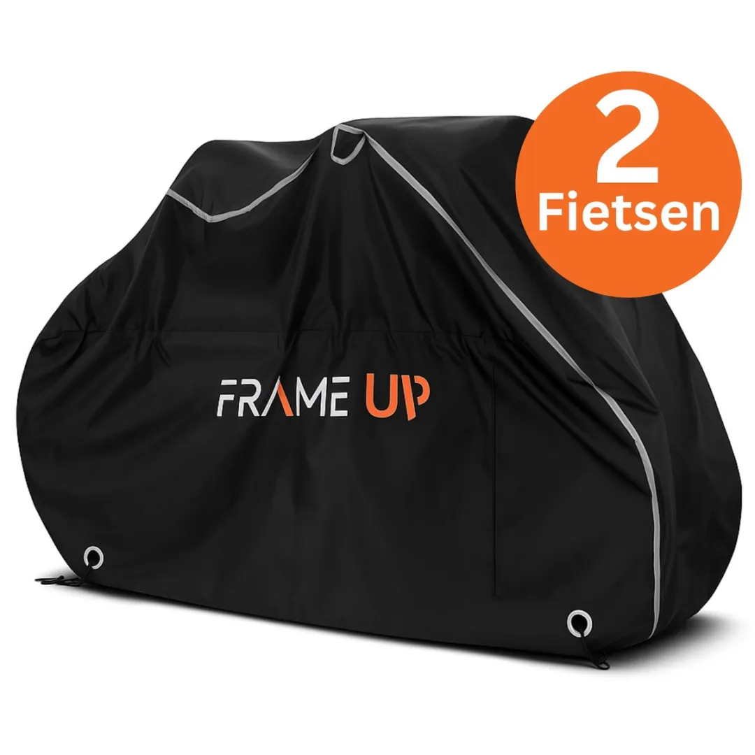 Fietshoes voor 1 of 2 Fietsen - Fiets hoes Waterdicht - Fiets beschermhoes - 420D - Elektrische fiets - Mountainbike - racefietsen - Anti-diefstal - Incl. Opbergzak