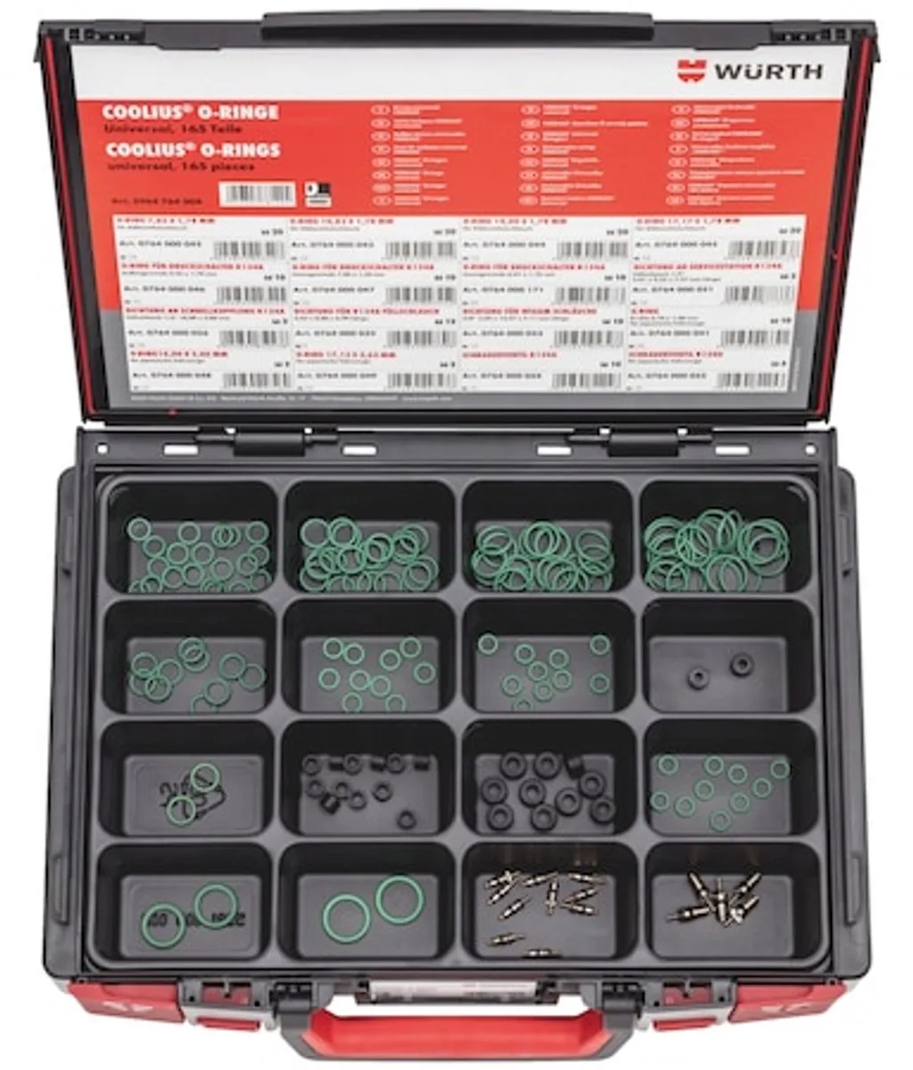 Würth O-ring Assortiment 165-delig