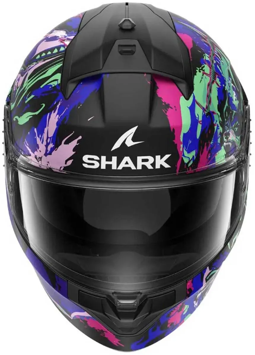 Shark Ridill 2 Raging Beast Helm - Maat L - Mat Zwart/Violet/Groen