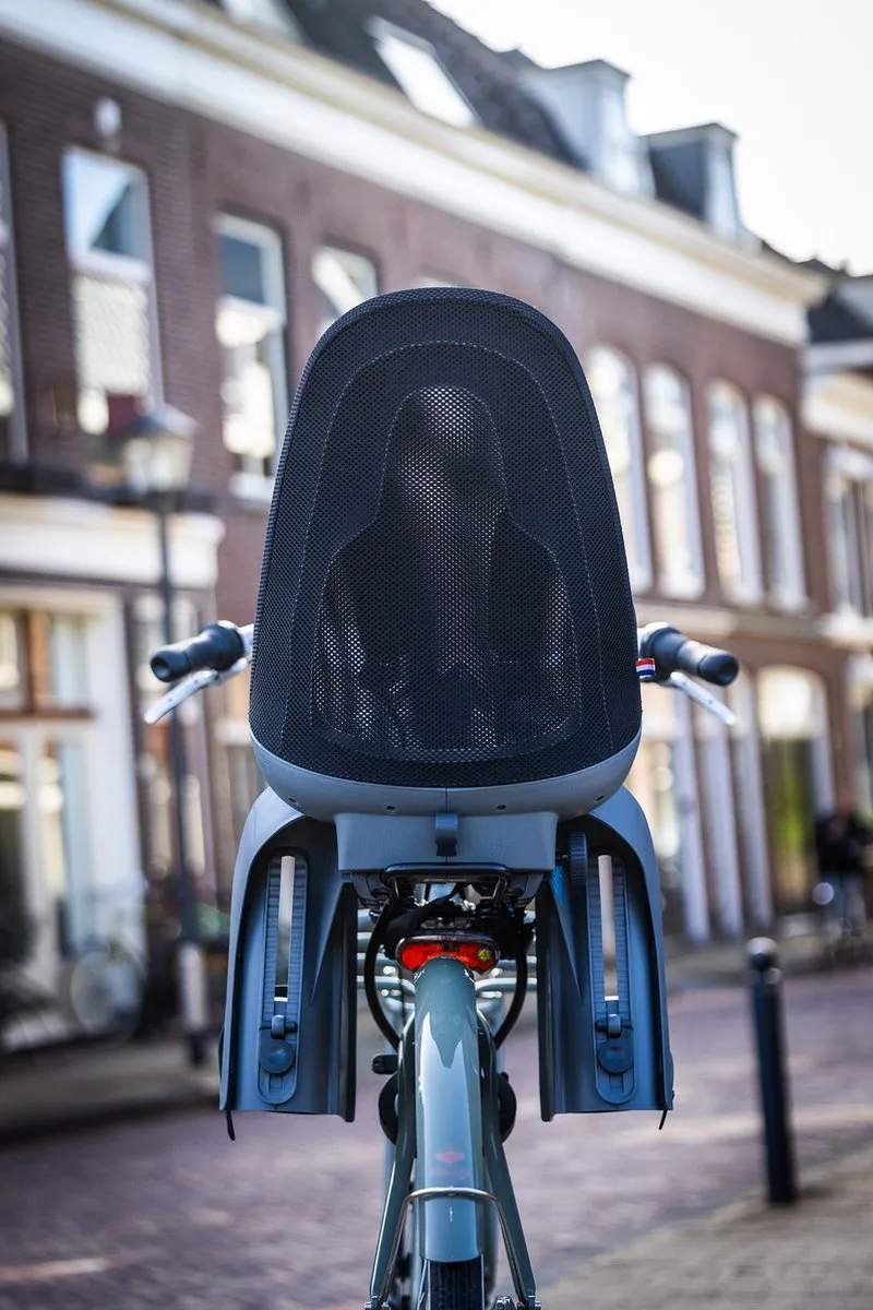Qibbel Air Fietsstoeltje Achterframe - Zwart/Bruin
