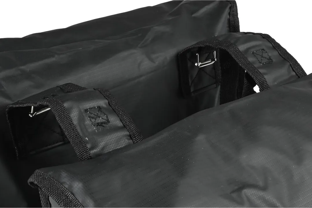 Lastpak Fietstas Dubbel 35L - Mat Zwart