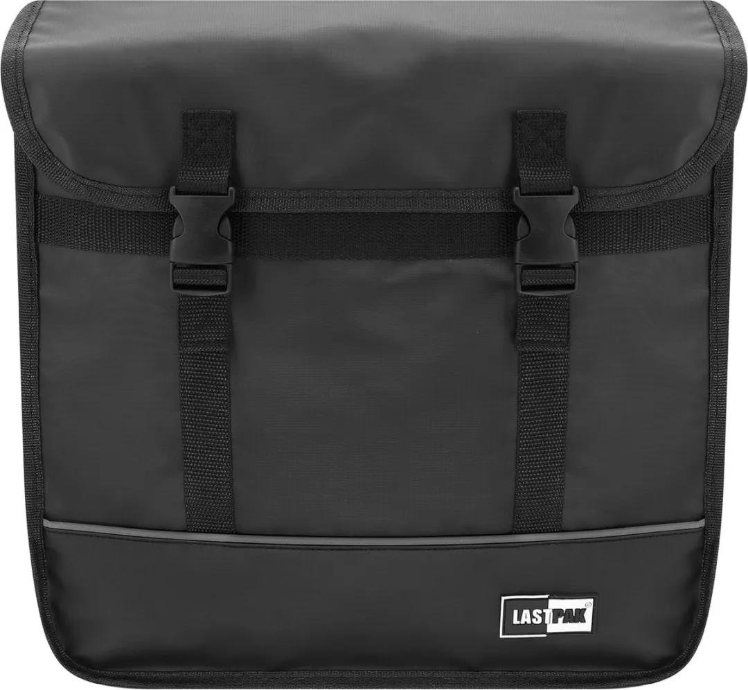 Lastpak Fietstas Dubbel 35L - Mat Zwart