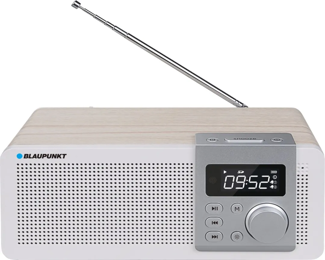 Blaupunkt Klokradio Bluetooth - Wit