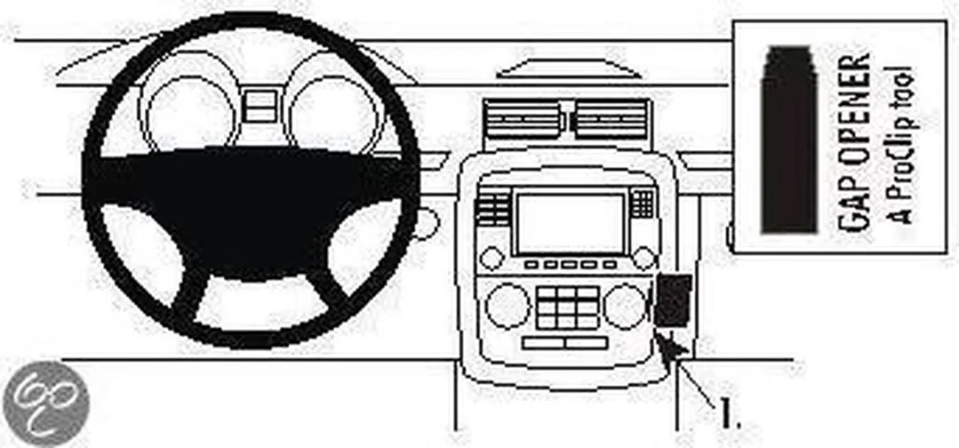 Brodit ProClip 853681 Houder Mercedes R-Klasse 2006-2014 - Angled Mount