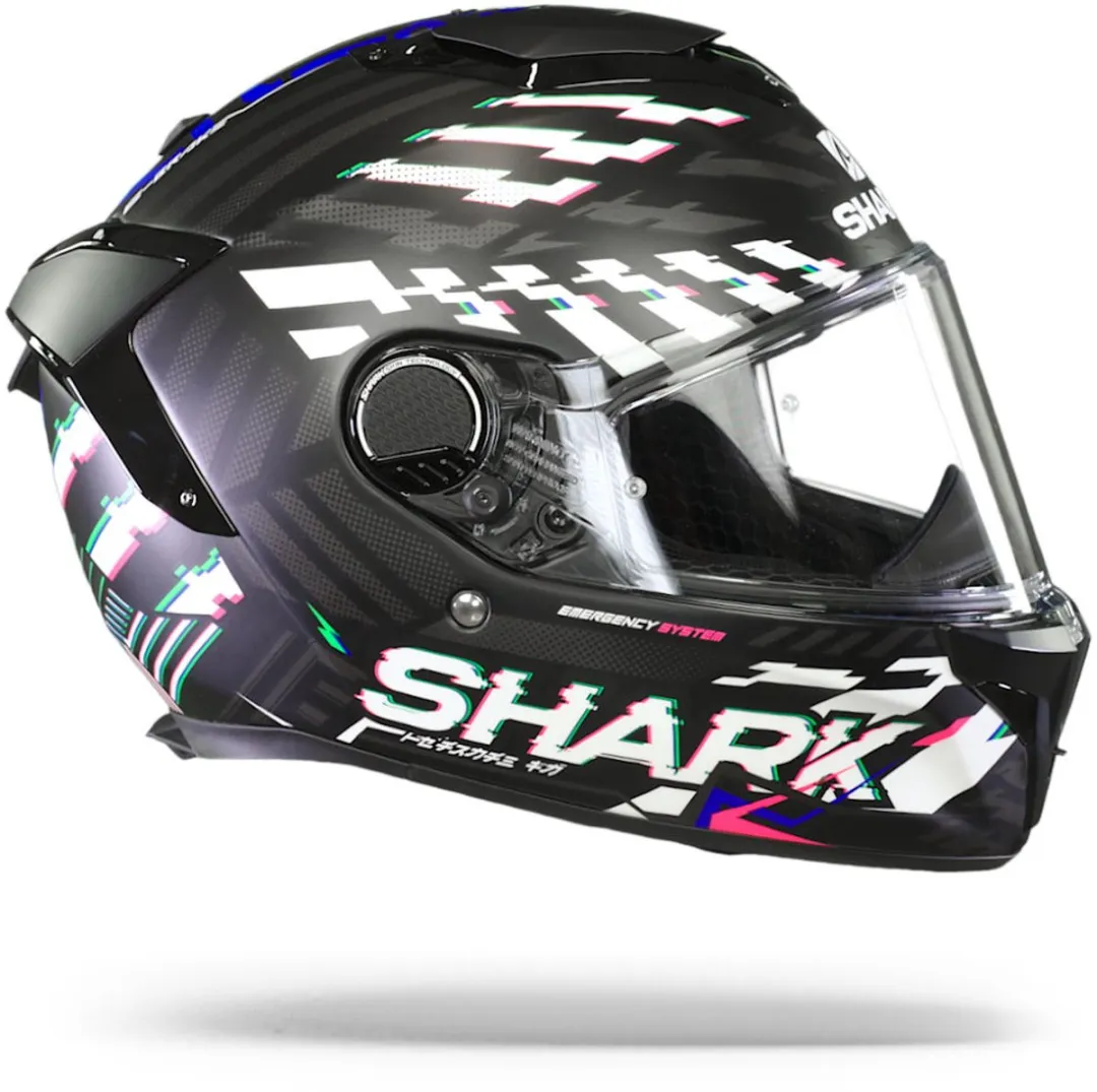 Shark Spartan GT Bcl. Micr. E-Brake Helm - XL - Mat Zwart/Blauw