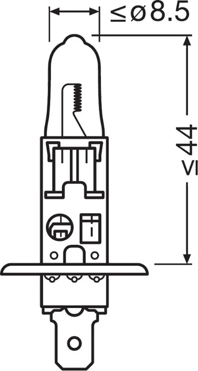 Osram H1 12V 55W 3200K Autolamp - 1 Stuk