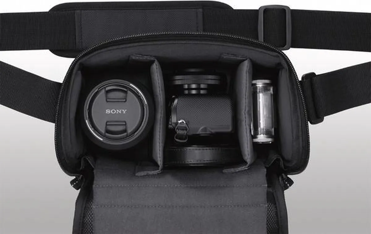 Sony LCS-SL10 Camerahoesje - 2 Lenzen - Zwart