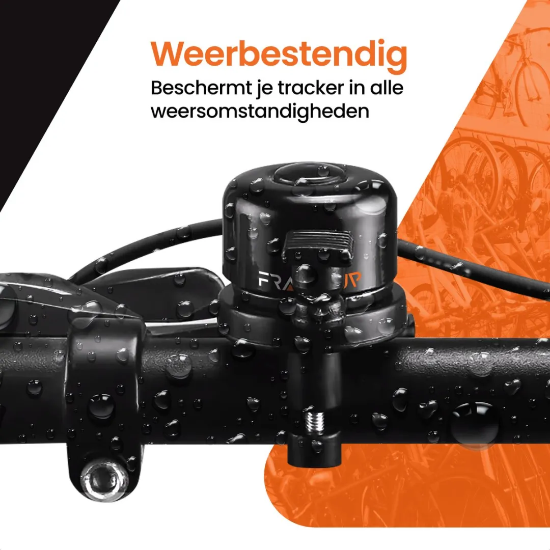 Frame Up Fietsbel voor AirTag - GPS Tracker - Zwart