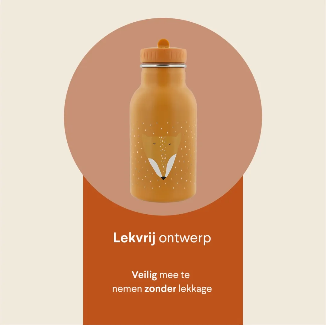 Trixie Mr. Fox Thermos Drinkfles 350ml - Oranje