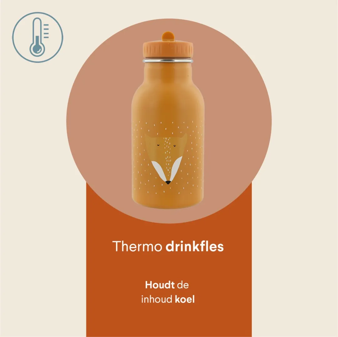 Trixie Mr. Fox Thermos Drinkfles 350ml - Oranje - afbeelding 6 van 6