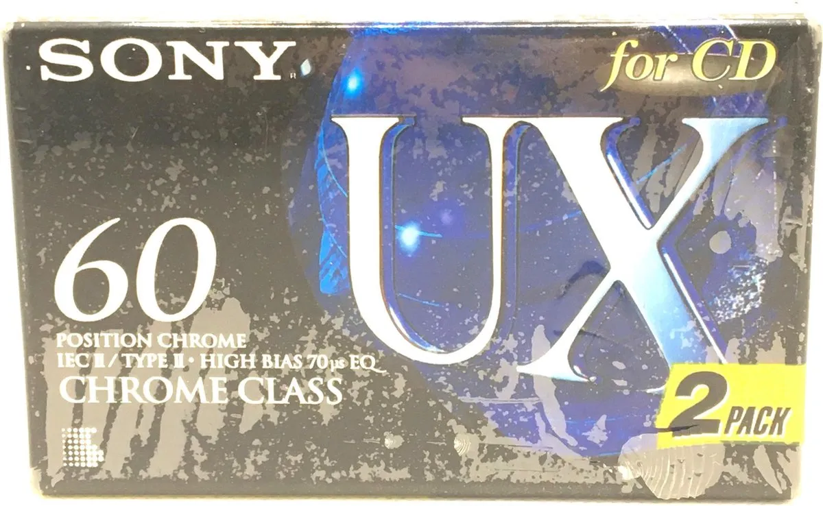 Sony UX60 Chrome Cassettebandjes 2 Stuks