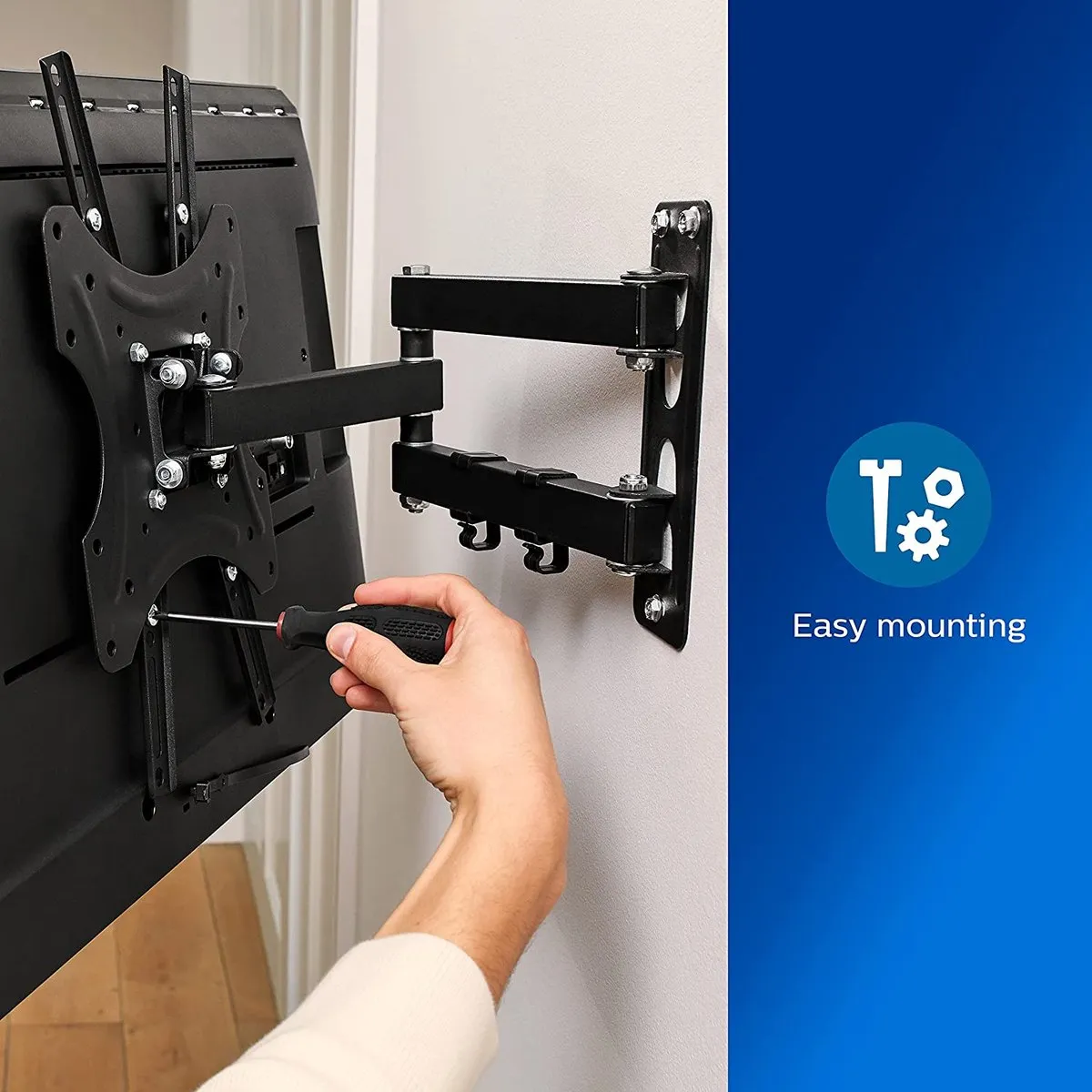 Philips SQM9232/10 TV Muurbeugel - Max. 35kg - Zwart
