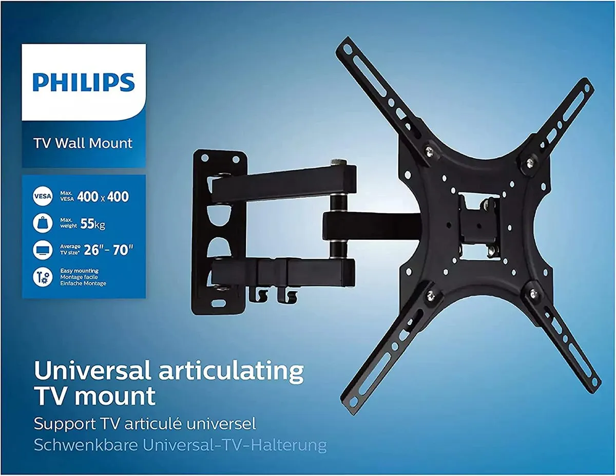 Philips SQM9232/10 TV Muurbeugel - Max. 35kg - Zwart - afbeelding 6 van 6