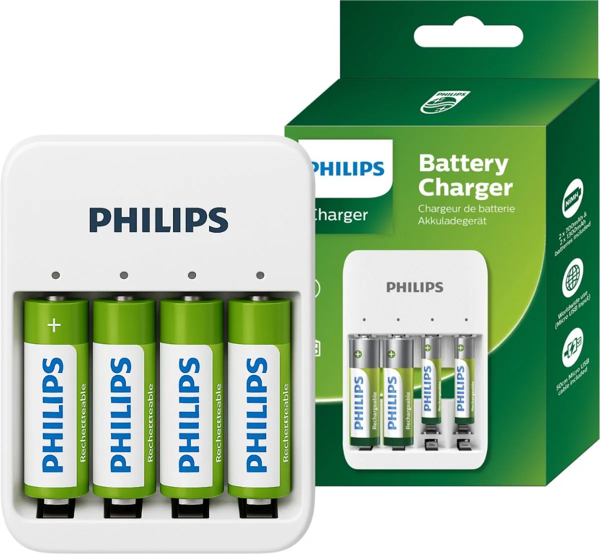 Philips AA/AAA Batterijlader
