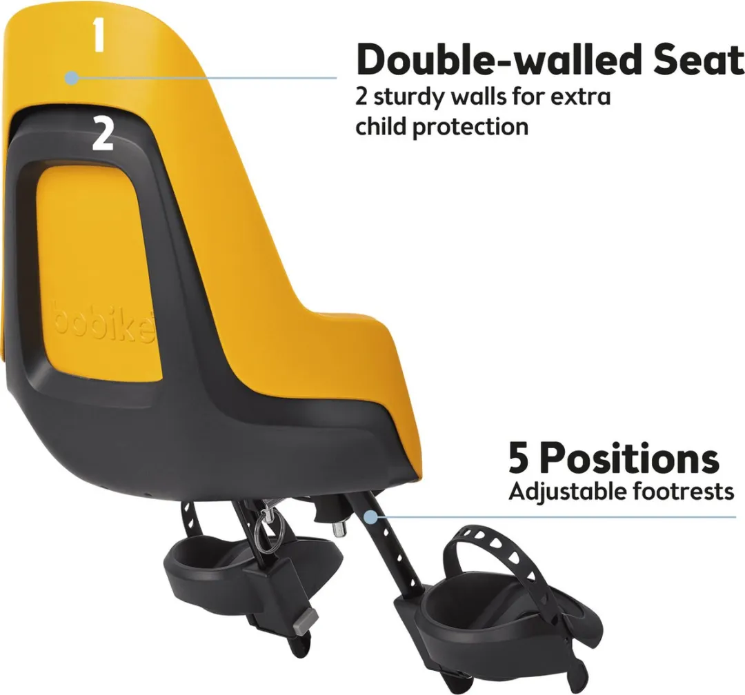 Bobike One Mini Fietsstoeltje Mighty Mustard