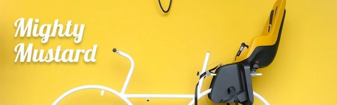 Bobike One Mini Fietsstoeltje Mighty Mustard