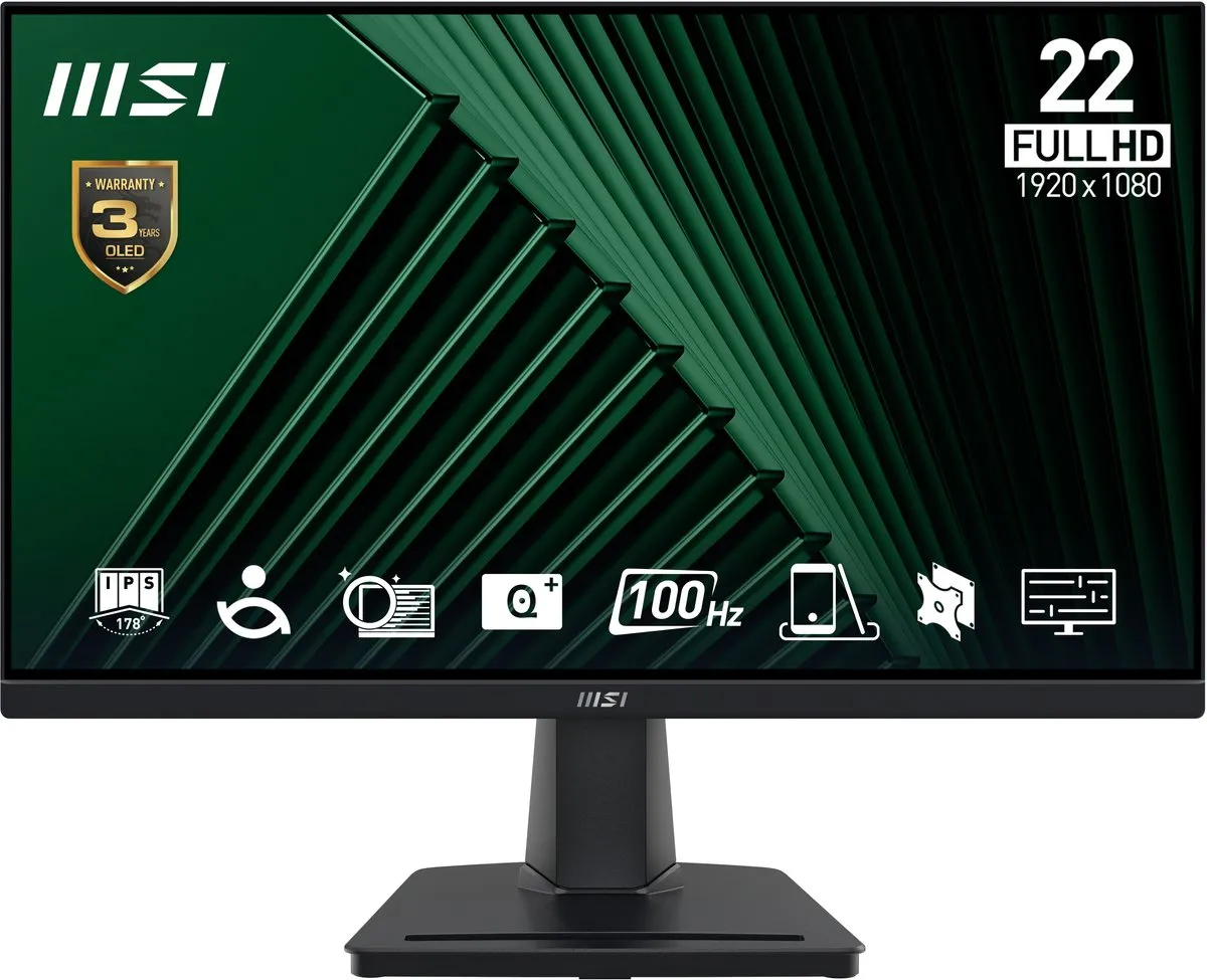 MSI Pro MP225V Monitor 21,4" Full HD