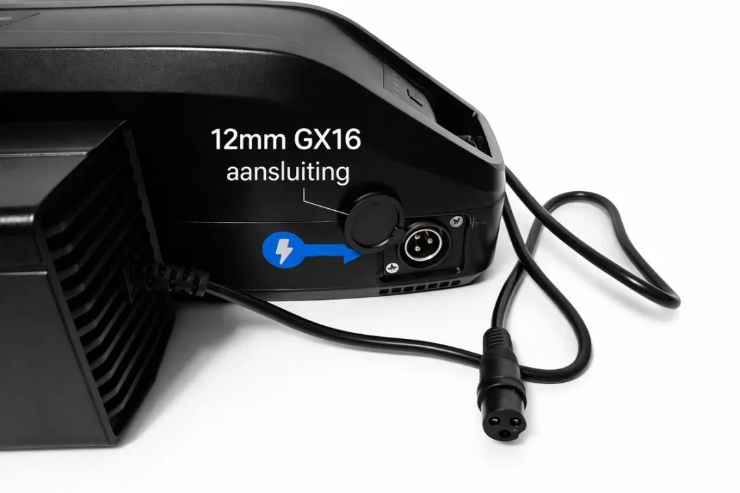 OUXI Ultra Snelle Fatbike Lader 48V 5A GX16 - Zwart