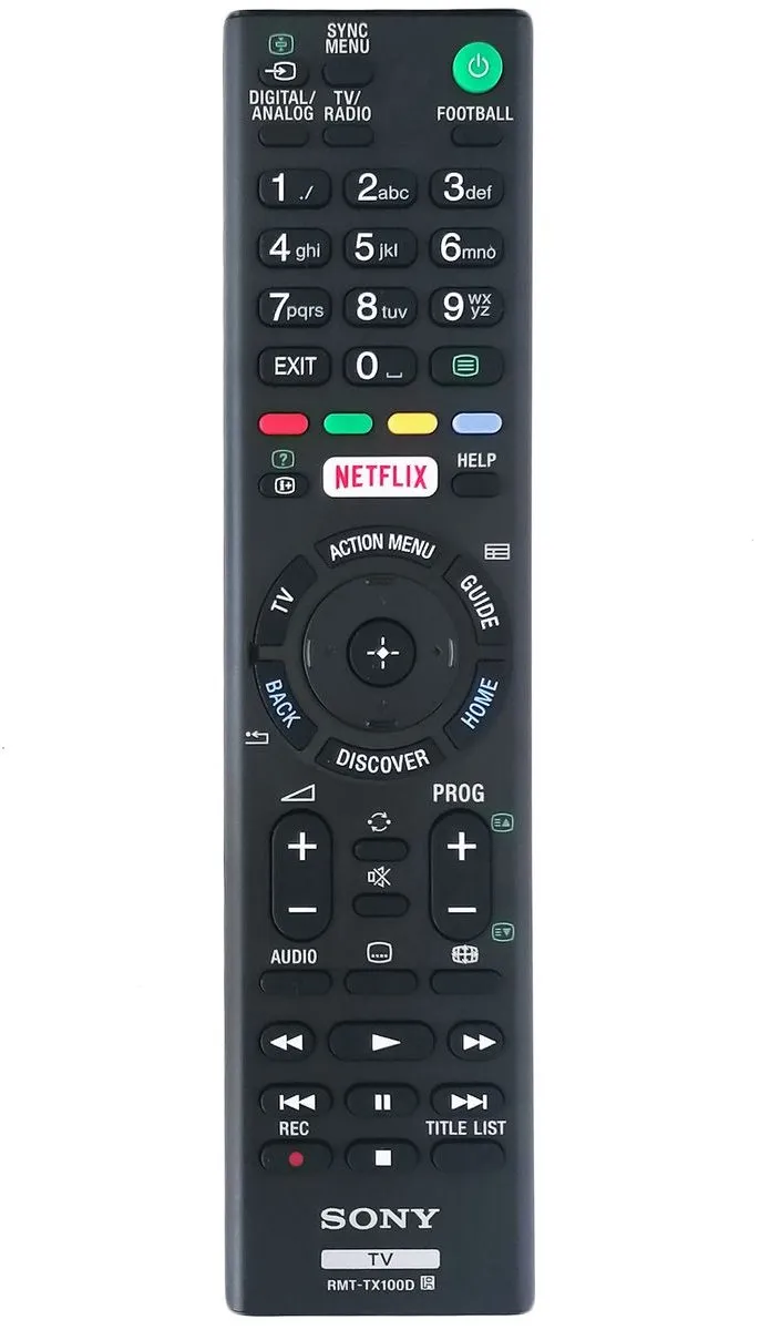 Sony RMT-TX100D TV Afstandsbediening
