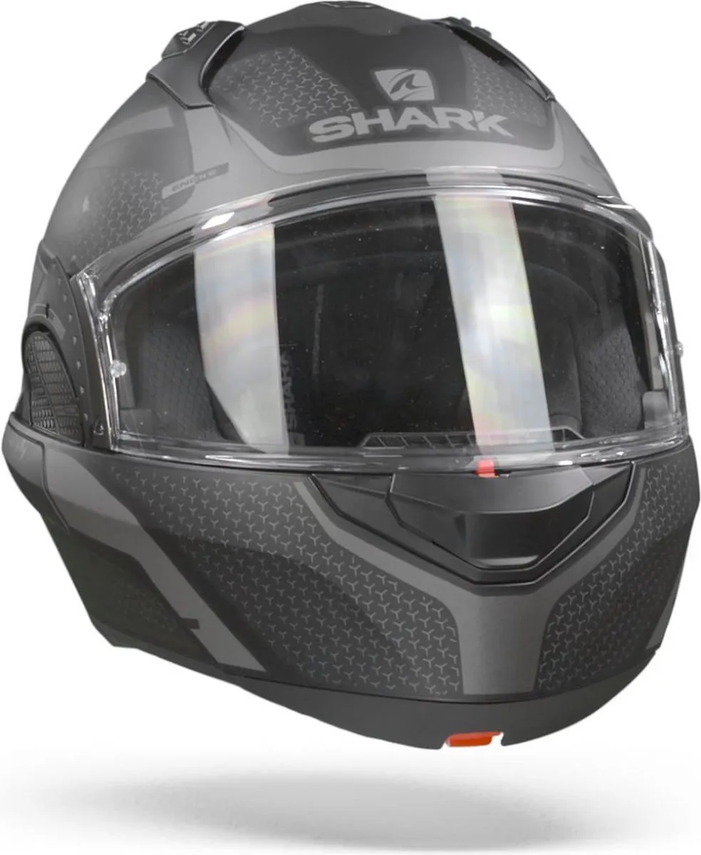 Shark EVO GT ENCKE Motorhelm - Mat Zwart - Maat XS