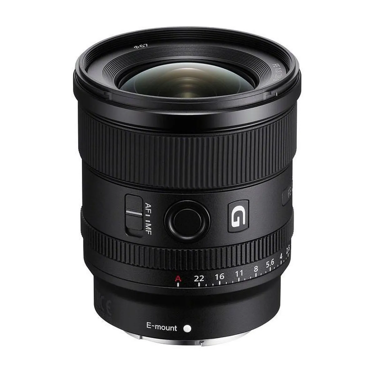 Sony SEL 20mm F1.8 G - 67mm - Zwart