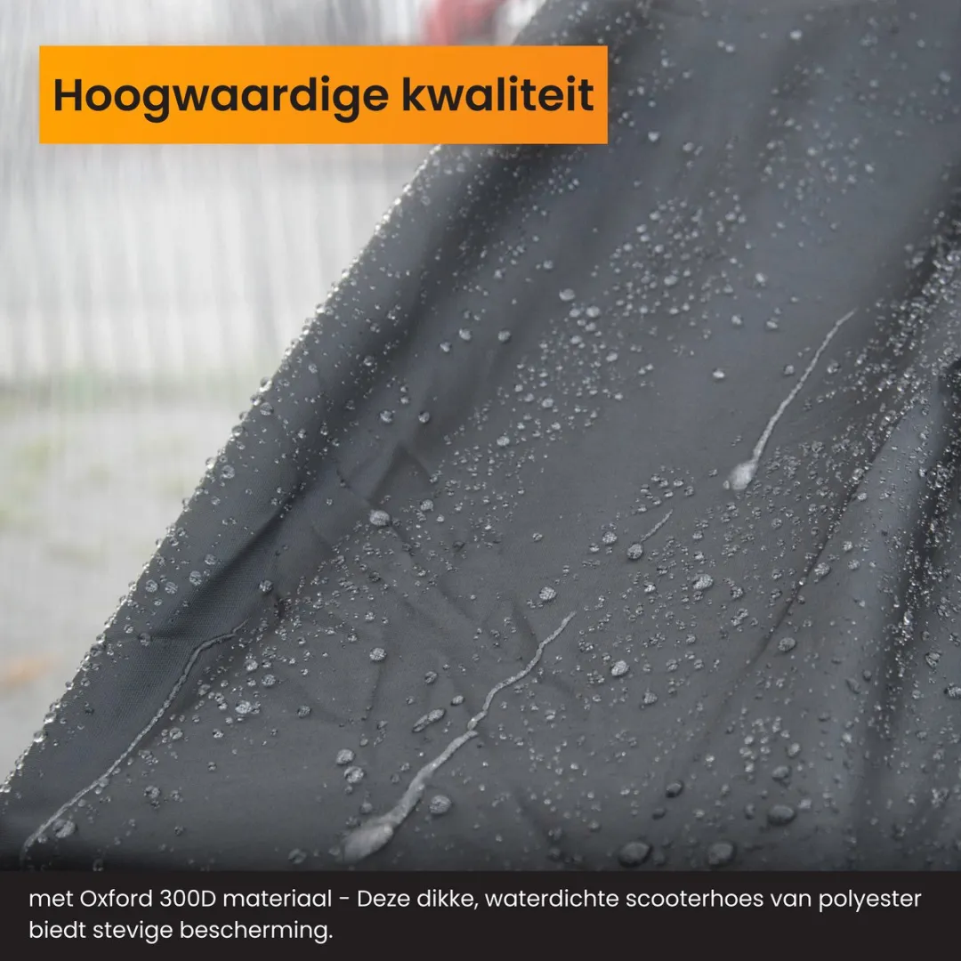 R2B Scooterhoes Waterdicht Oxford 300D XXL - Zwart/oranje