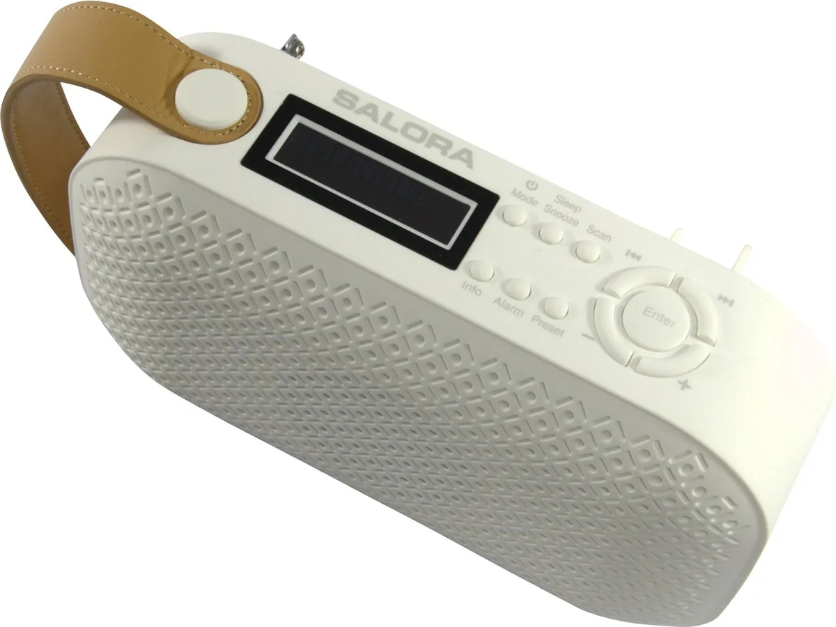 Salora DAB3015FM Radio - DAB/FM - Wekker - Wit