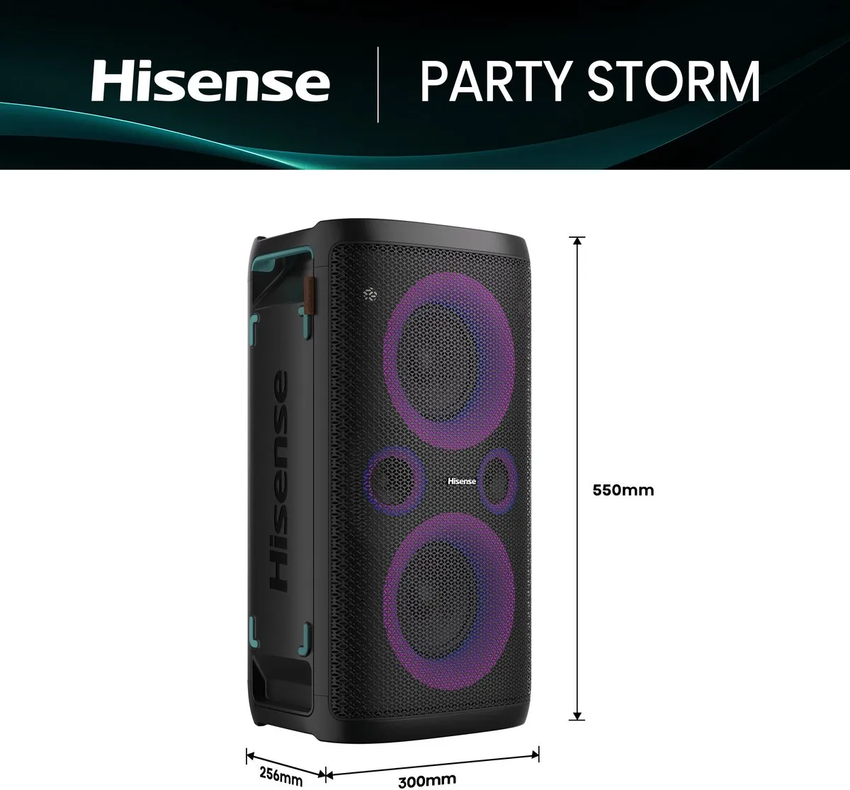 Hisense 23142 Draadloze Bluetooth Luidspreker 300W - Zwart