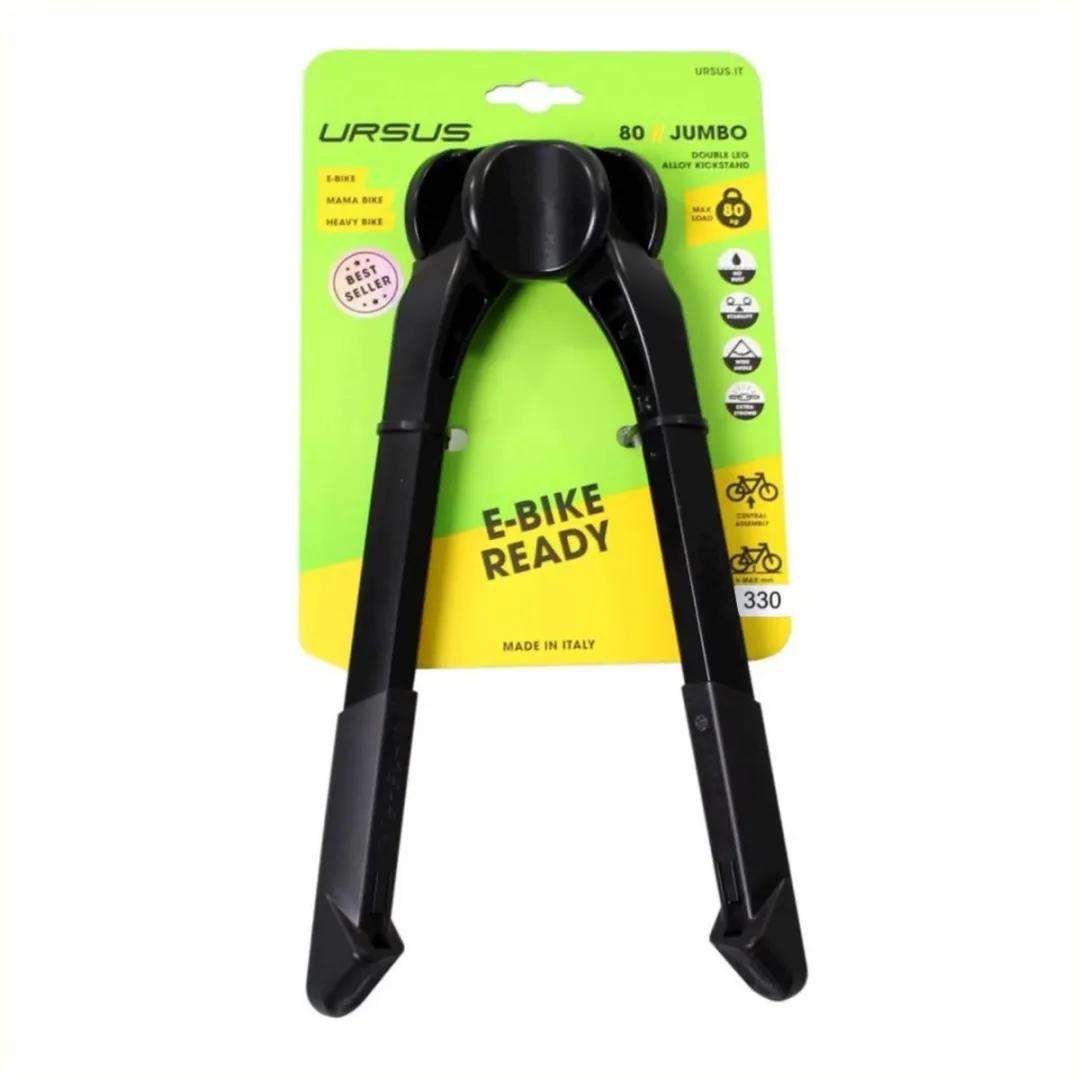 Ursus Dubbele Fietsstandaard 330mm - Zwart - tot 80kg