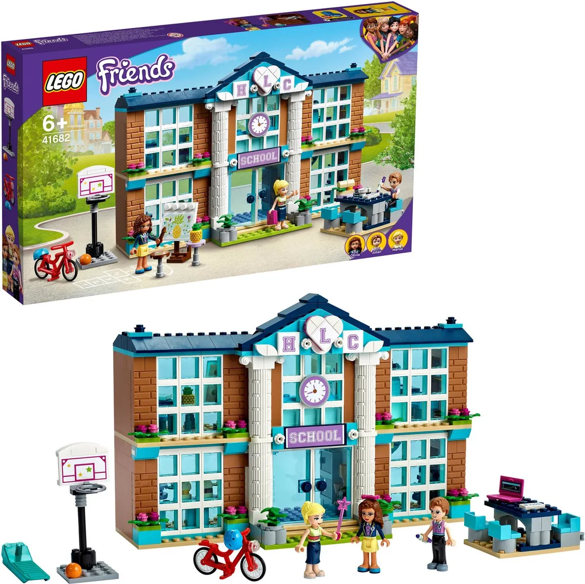 LEGO Friends Heartlake City School 41682 - 605 Stukken - Multikleur